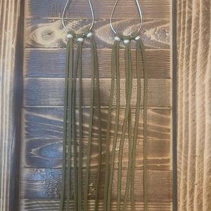 Handmade leather earrings